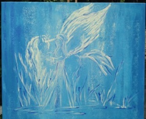 Erzengel Haniel mit Einhorn